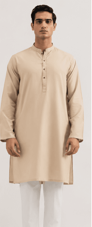 Beige color Shalwar Kameez