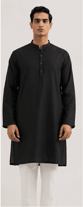Black with white Shalwar